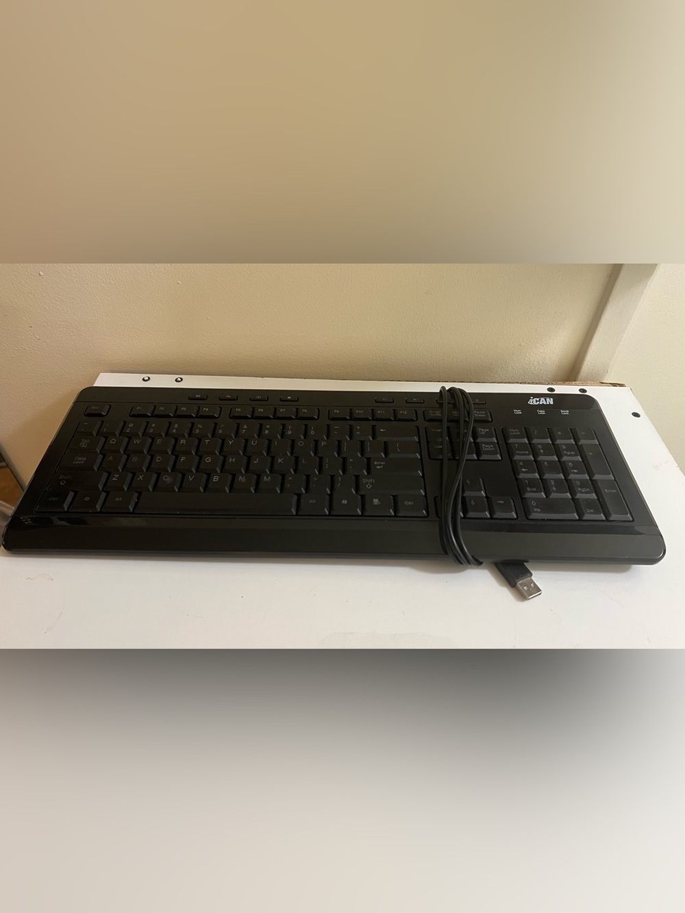 Wired Black PC Keyboard - Reliable Everyday Typing